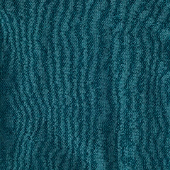 Women's Chico's Green Open Front Cardigan Sweater Shirred Sleeve Sz 2/L - Picture 6 of 13